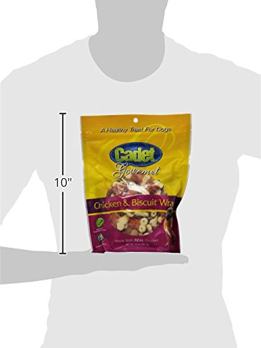 Cadet Gourmet Chicken Wrapped Biscuit Dog Treats, Training Treats for Small and Large Dogs, Inspected & Tested in USA, 14 oz. - Image 3